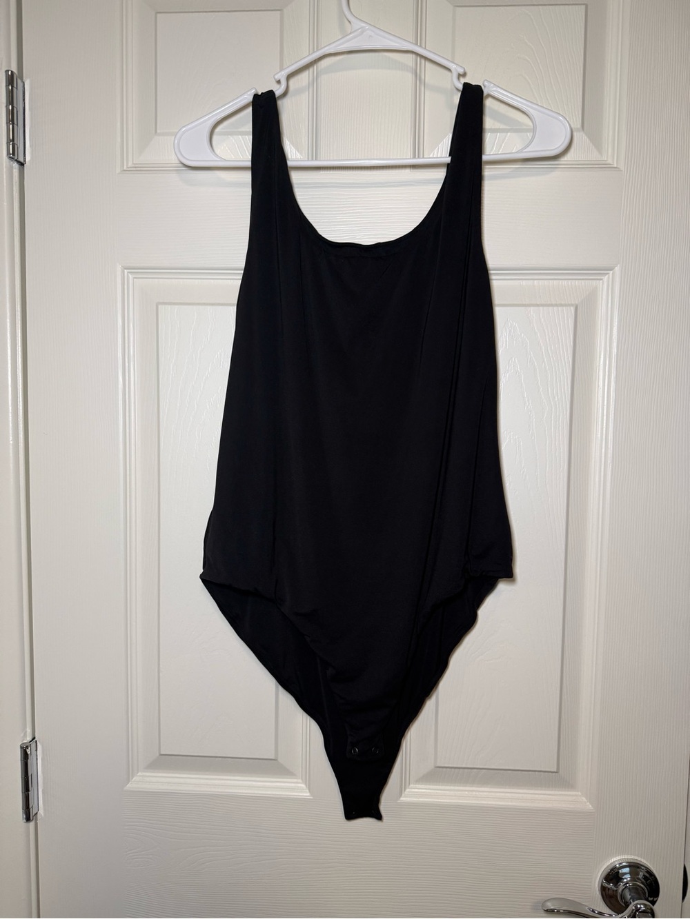 Black Women's Scoop Neck Bodysuit